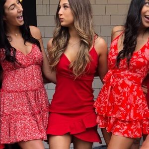 Red dress from Lulu’s!